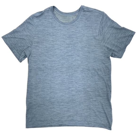 Lululemon Mens Short‎ Sleeve Blue Large - Picture 1 of 6